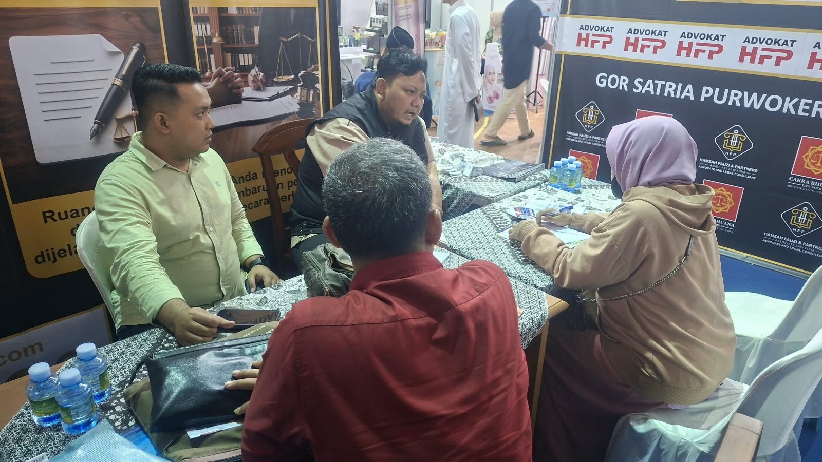Antusiasme Tinggi, Pelaku UMKM Manfaatkan Konsultasi Hukum Gratis di Booth Advokat HFP BME 2026